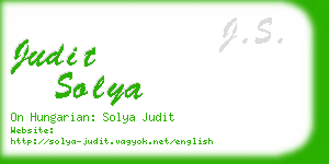 judit solya business card
